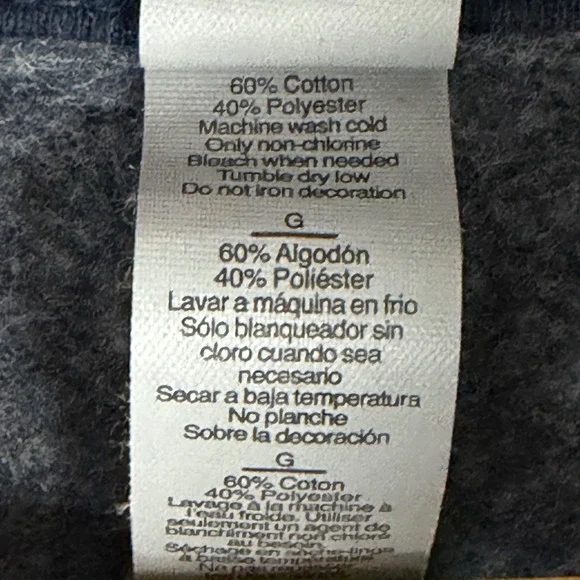 Jeep Hoodie Catch A Wave Graphic Logo Spell out Heather Navy Large - Picture 5 of 10